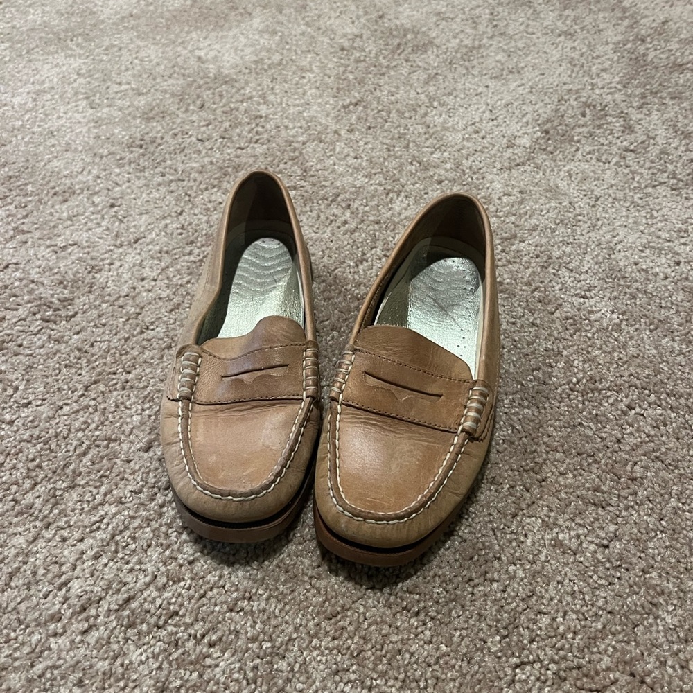 Sperry loafers, tan, 7.5